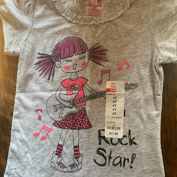 Little Girls size 4 - ALL NEW - 2 gowns -                (2pc) PJ’s. 3 shirts - Picture 4 of 7